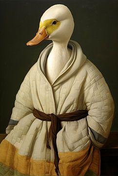 Vintage Zen Duck by Jacky