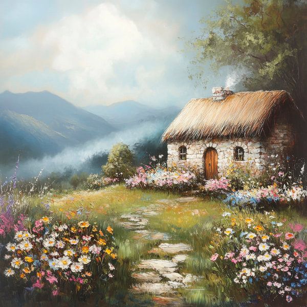 Idyllisches Häuschen von Poster Art Shop