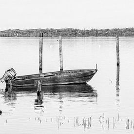 De boot in de Ammersee van Axel Hoffmann