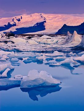 Sunrise Jokulsarlon, Islande sur Henk Meijer Photography