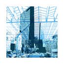 Rotterdam Blau 2. - Digitaler Kunstdruck von Hilly van Eerten Miniaturansicht