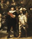 De Nachtwacht, Rembrandt van Rijn (uitsnede) von Rembrandt van Rijn Miniaturansicht