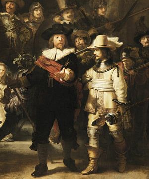De Nachtwacht, Rembrandt van Rijn (uitsnede)