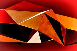 Rote Dreiecke | abstrakt | rot | orange