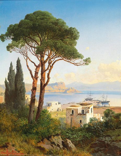Albert Zimmermann, Gulf of Baia near Naples by Atelier Liesjes