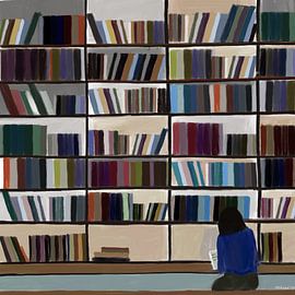 Lesen in der ruhigen Bibliothek von Osheensgallery