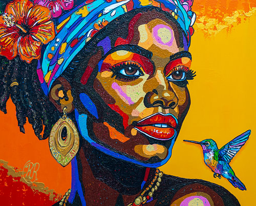Âme d'or | Femme caribéenne haute en couleur