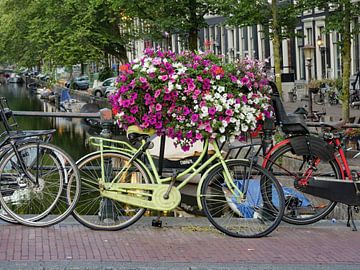 bloemen fiets van Odette Kleeblatt