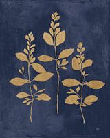 Botanische Studie IV Gold Navy, Julia Purinton
