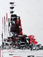 Navire de plaisance abstrait