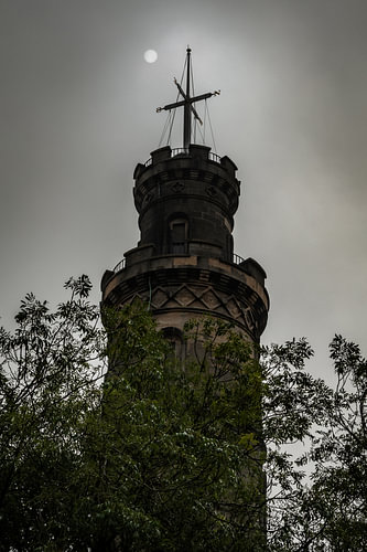 The Nelson Monument on Calton Hill in Edinburgh, Scotland