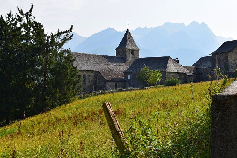 Kirche von Lescun, Pyrenäen, Frankreich von Studio LE-gals