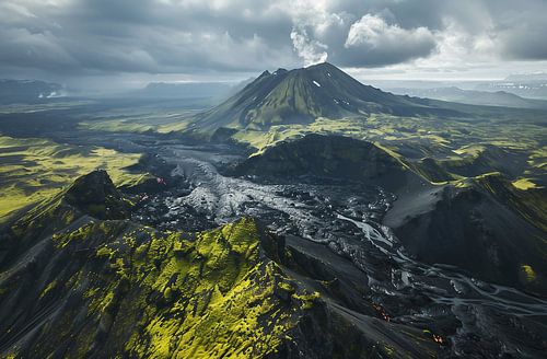 Geological wonders: Aerial perspective