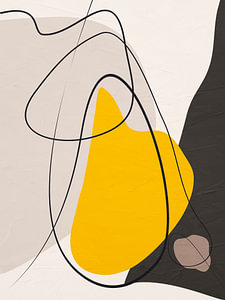 Moderne Abstrakte Organische Geometrische Farbkunst