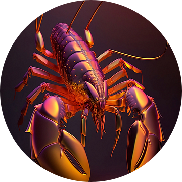 Lobster Luxe - Stoere metallic kreeft van Marianne Ottemann - OTTI