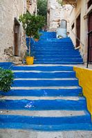 Bunte Treppen in Griechenland