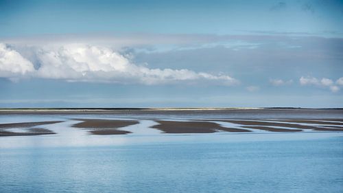 Zandbanken op de Waddenzee