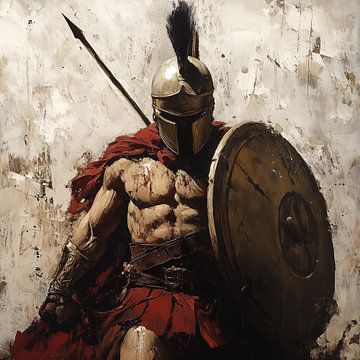 Spartaanse romeinse soldaat artistiek van TheXclusive Art