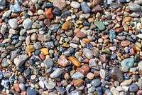 Multi coloured stones of the Baltic Sea