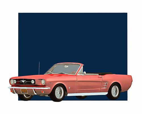Klassieke auto – Oldtimer Ford Mustang 1964 convertible