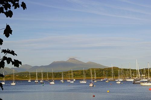 Haven bij Dunstaffnage Castle, Schotland, Verenigd Koninkrijk