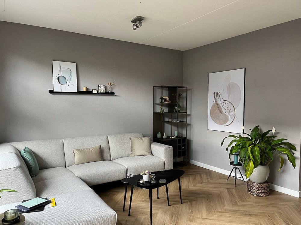 Moderne Abstracte Vormen In Neutrale Kleuren  van Diana van Tankeren 