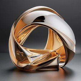 Goud met patroon