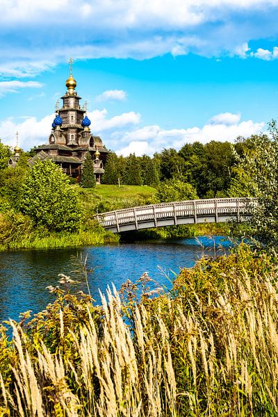 Church and bridge in the mill museum by Dieter Walther