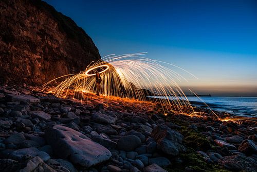 De Oranje Cirkel in de avond