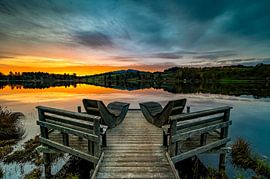 Nature cinema at the lake