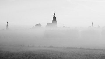 Zutphen torenstad monochrome van Vladimir Fotografie