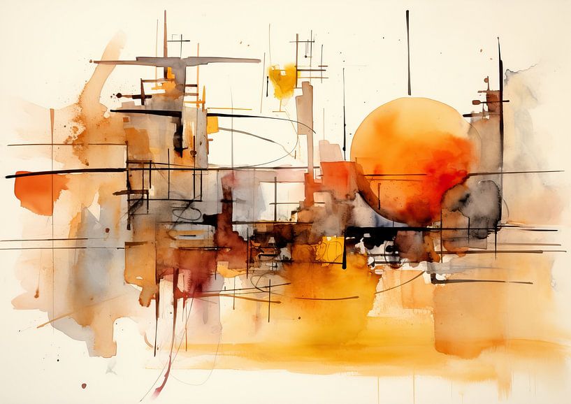 Watercolour Abstract 17998 by Abstract Painting