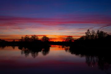 Zonsopkomst in Nederland van Gert Hilbink