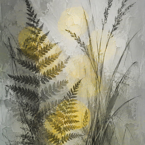 Varens en gras in het donker