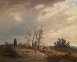 Josef Wenglein, Auf dem Heimweg vor dem Gewitter von Atelier Liesjes Miniaturansicht