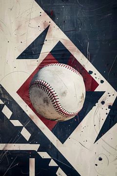 Honkbal van Poster Art Shop