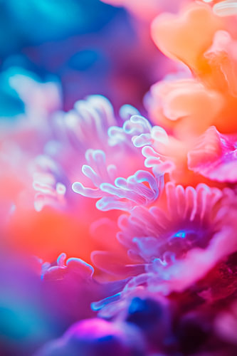 Fantasierijke koraalwereld in kleuren