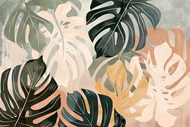Monstera leaves by Poster Art Shop