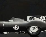 Jaguar Typ D 1956 S/W von Jan Keteleer Miniaturansicht