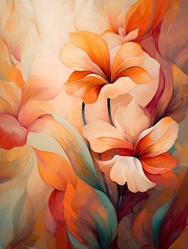 Flowers orange by Bert Nijholt