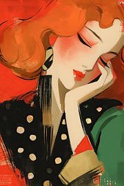 Women's portrait | Whispers of Scarlet Silence