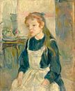 Junges Mädchen mit einer Schürze, Berthe Morisot von Liszt Collection Miniaturansicht