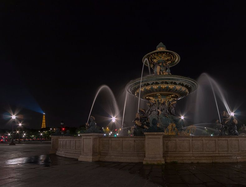 Fonteine a Place de la Concorde van Bart van der Horst