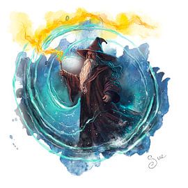 Wizard by Sue Art studio
