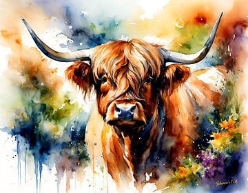 Schotse Hooglanders 27 van Johannas Art Creations