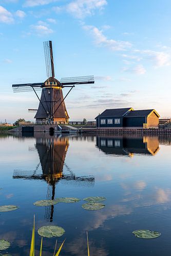 De windmolens in Kinderdijk