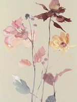 Veldbloemen in pastelkleuren