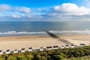 Chalets de plage entre Domburg et Oostkapelle