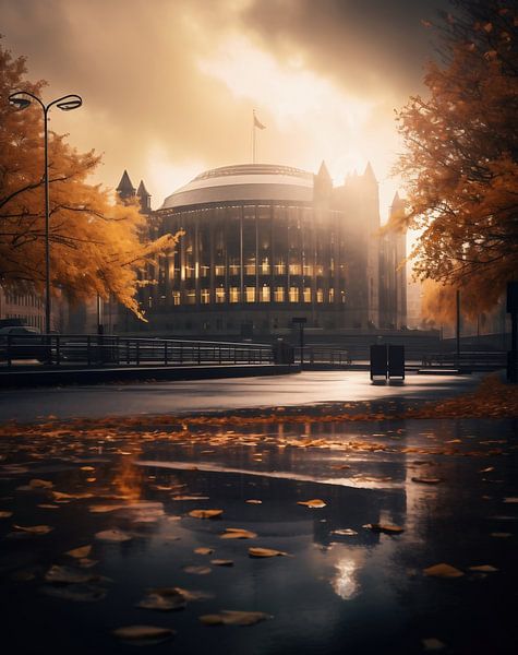 Stadtansicht von fernlichtsicht