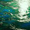 Zee in groen en blauw van Jetty Boterhoek